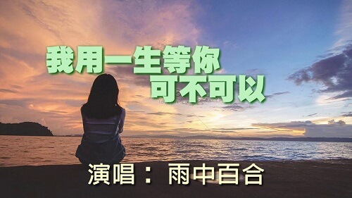 Wo Yong Yi Sheng Deng Ni Ke Bu Ke Yi 我用一生等你可不可以 I Wait For You With A Lifetime Can Lyrics 歌詞 With Pinyin By Yu Zhong Bai He 雨中百合