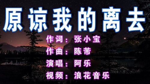 Yuan Liang Wo De Li Qu 原谅我的离去 Forgive Me For Leaving Lyrics 歌詞 With Pinyin